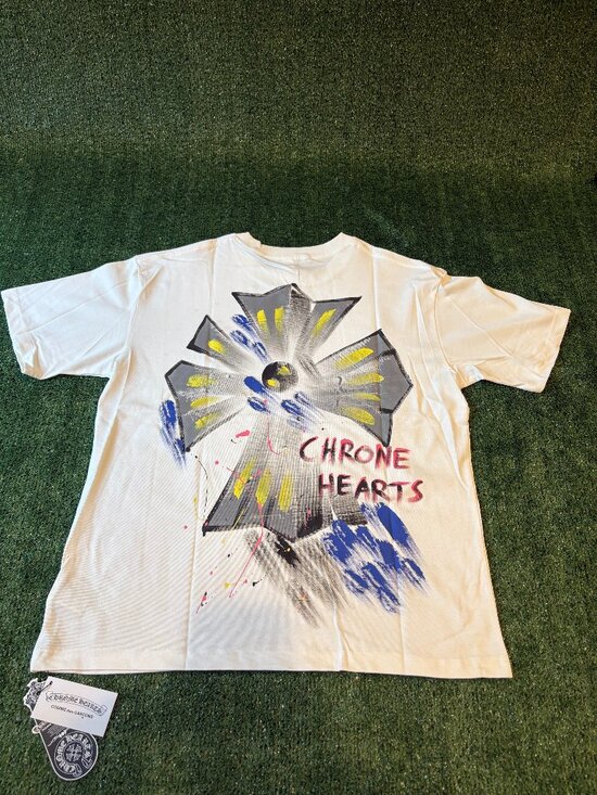 Other - Chrome Hearts White Graphic Cross Tee